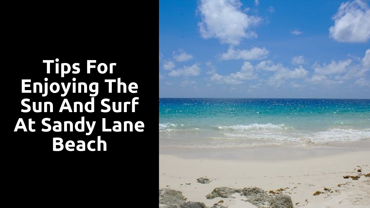Tips for Enjoying the Sun and Surf at Sandy Lane Beach