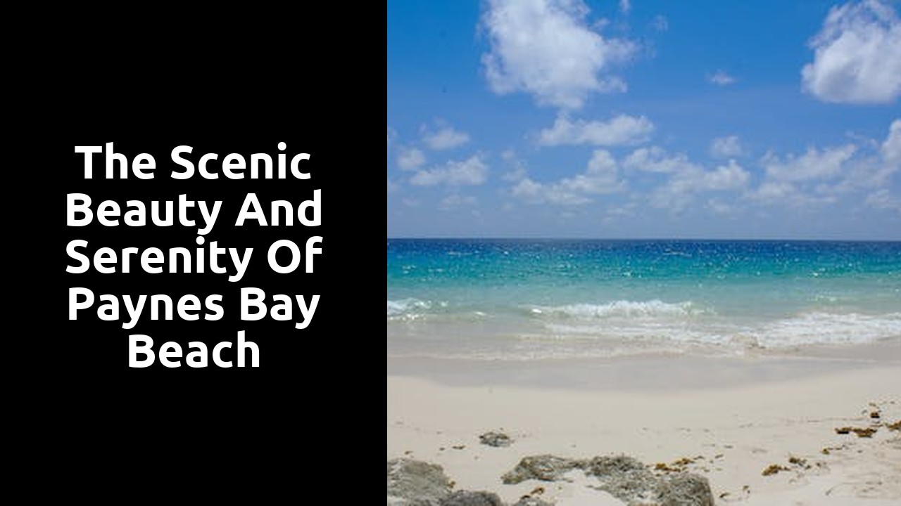 The Scenic Beauty and Serenity of Paynes Bay Beach